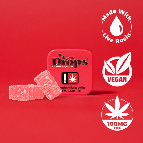 Drops 100mg Cherry Gummy Indica