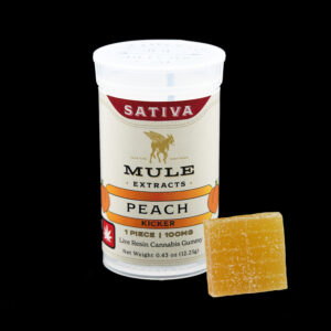 Mule Kicker 100mg Peachy Gummy Sativa