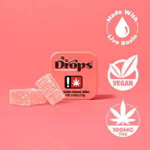 Drops 100mg Watermelon Gummy Indica