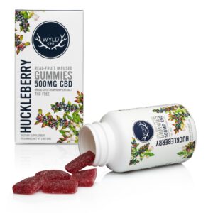 Wyld 500mg CBD Huckleberry Gummies