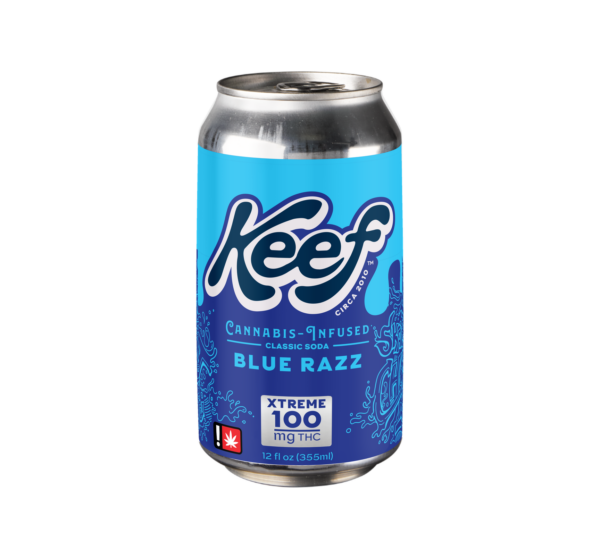 Keef Soda Blue Razz 100mg THC