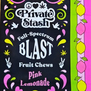 Private Stash 100mg Gummy Pink Lemonade