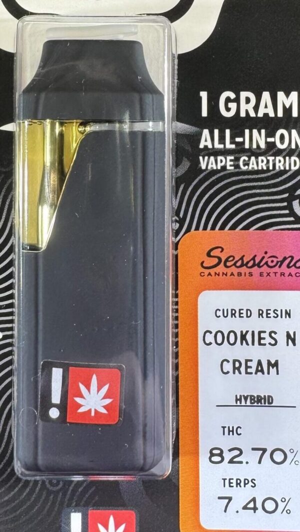 Sessions Cured Resin Disposable Cookies and Cream