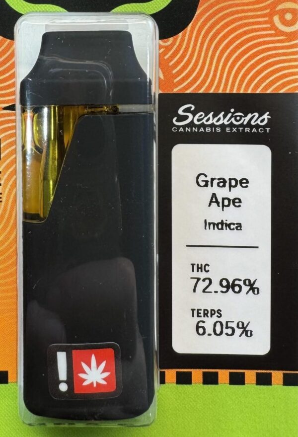 Sessions Distillate Disposable Grape Ape