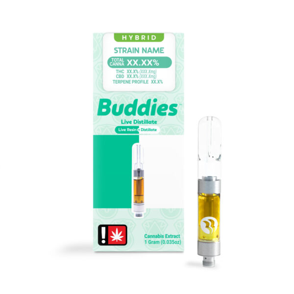 Buddies LR+Distillate Cart Super Silver Haze