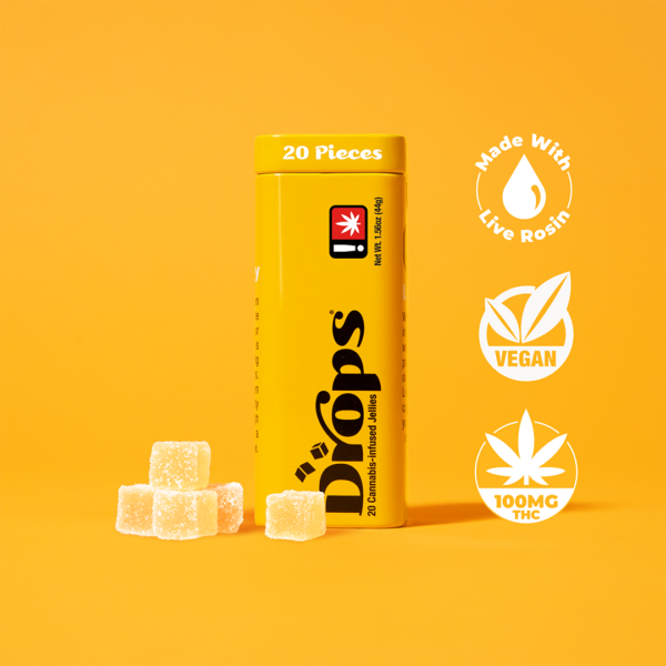 Drops 20 Piece Lemon Gummy Sativa