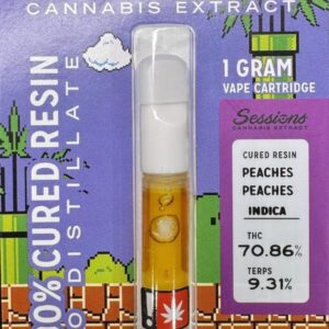 Sessions Cured Resin Cart Peaches Peaches