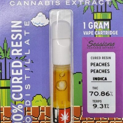 Sessions Cured Resin Cart Peaches Peaches