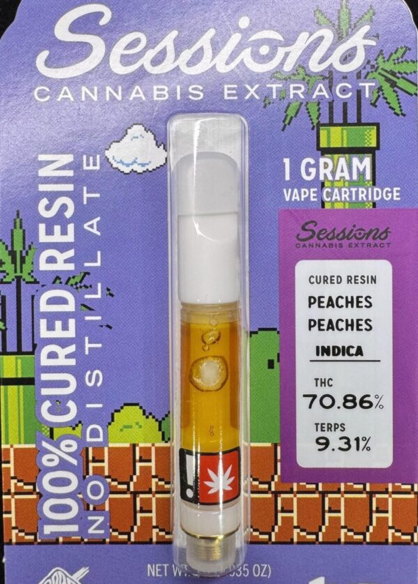 Sessions Cured Cart Resin Peaches Peaches